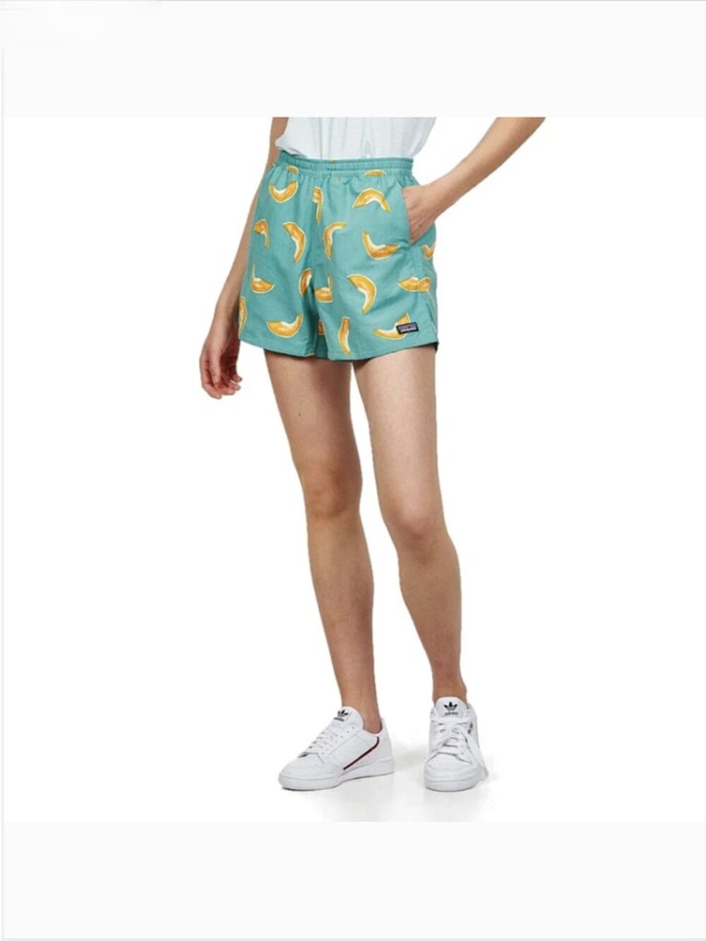 Patagonia Women's Baggie Shorts S Rare Melon Print Pockets Outdoor Summer